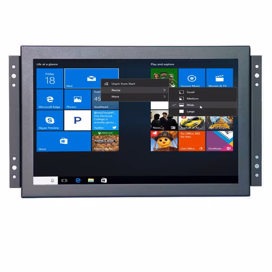 Zhixianda 10.1 インチ 16:10 ワイドスクリーン 1920X1200 オープンフレーム産業用タッチスクリーンモニター