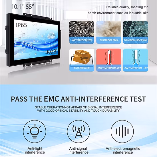 タッチスクリーンモニター 15/17/19 インチタッチスクリーン産業用タブレット PC タッチパネルステンレス